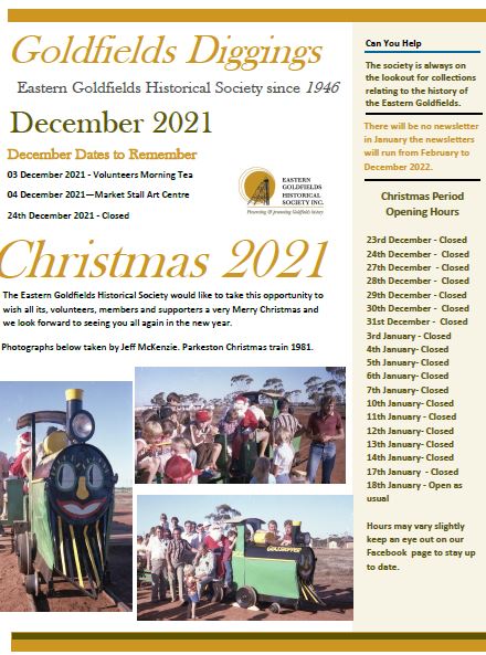 December 2021 Newsletter